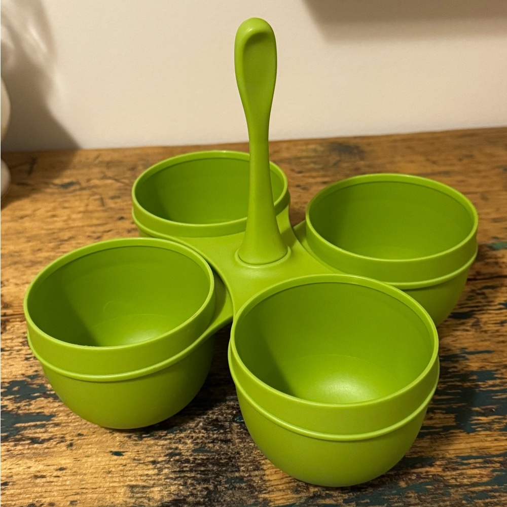 Tupperware Green Condiment Set - Picture 3 of 6